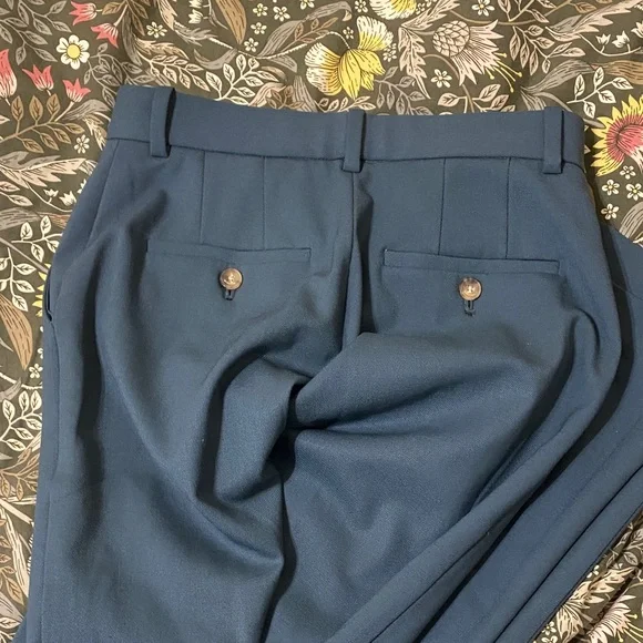 Aritzia Agency pants - BABATON blue/green Tailored Wide-Leg Trousers - Picture 12 of 12